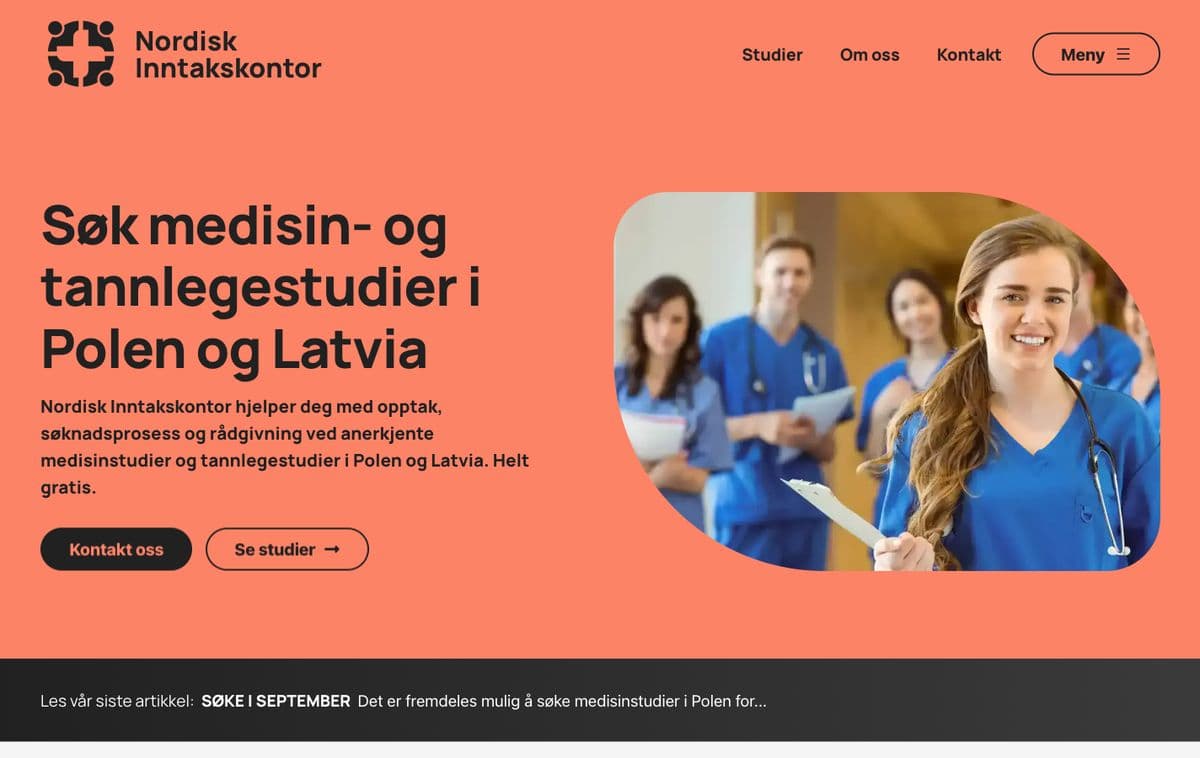 Forsiden til Nordisk Inntakskontor