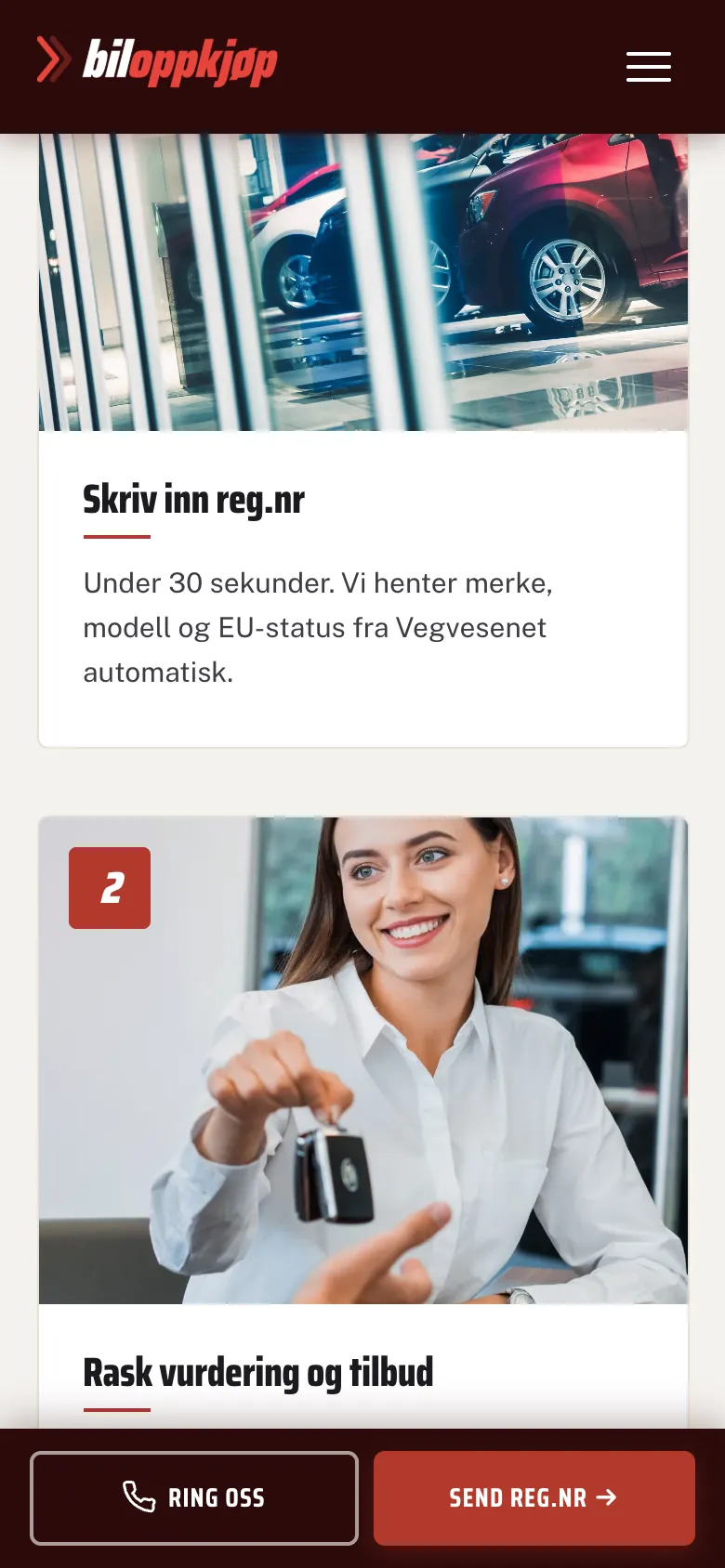 Biloppkjøp.no: slik fungerer det på mobil