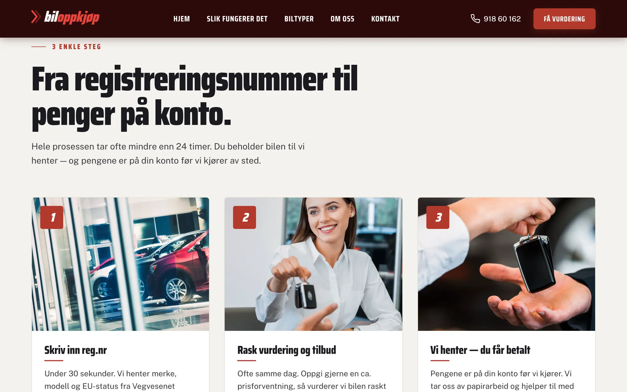 Biloppkjøp.no: slik fungerer det på PC