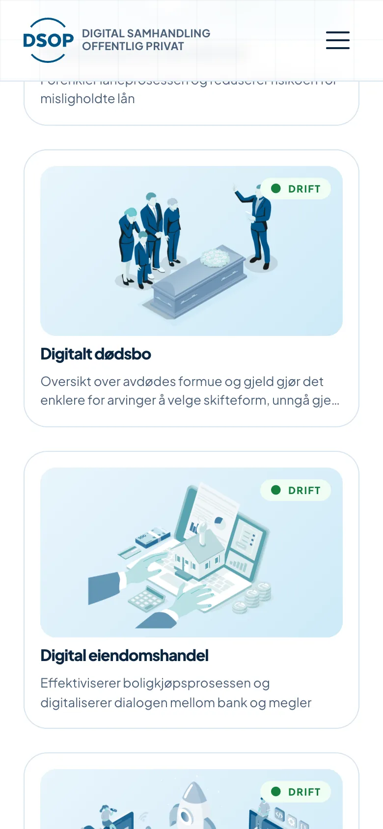 DSOP.no: tjenestene på mobil
