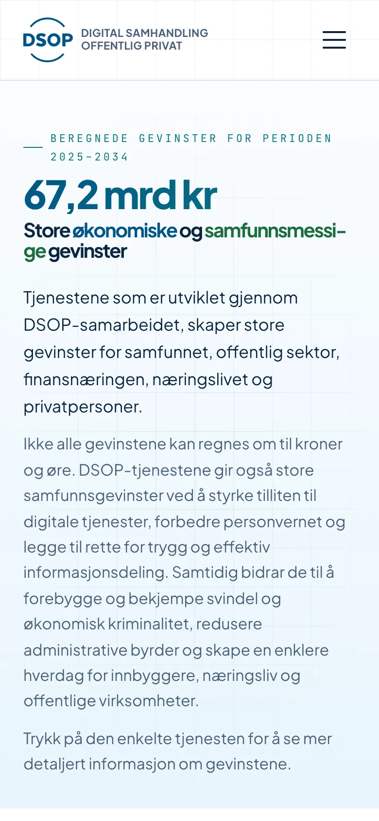 DSOP.no: gevinstene på mobil