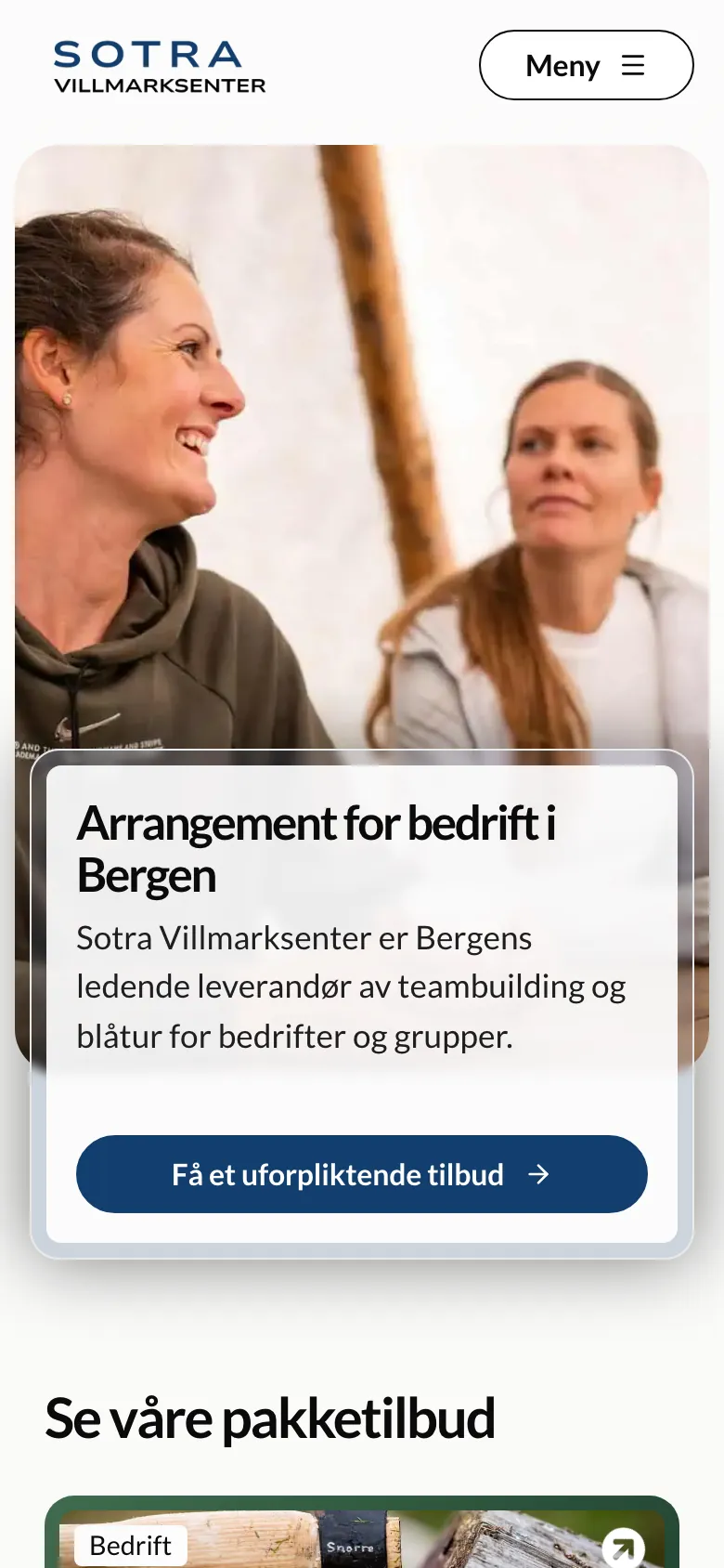 SotraVillmarksSenter.no: for bedrifter på mobil