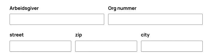 Eksempel på henting av data i skjema