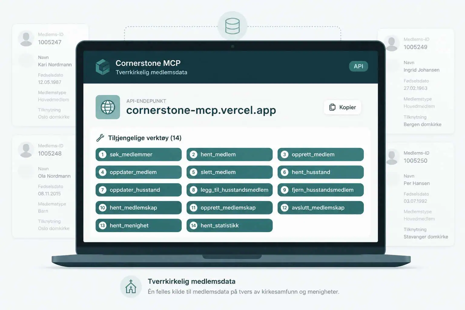 Cornerstone MCP server live on Vercel with 14 read-only tools