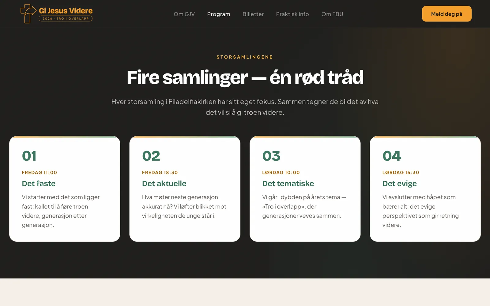Fire storsamlinger med én rød tråd