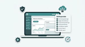 Driftsavtale WordPress sjekkliste 2026