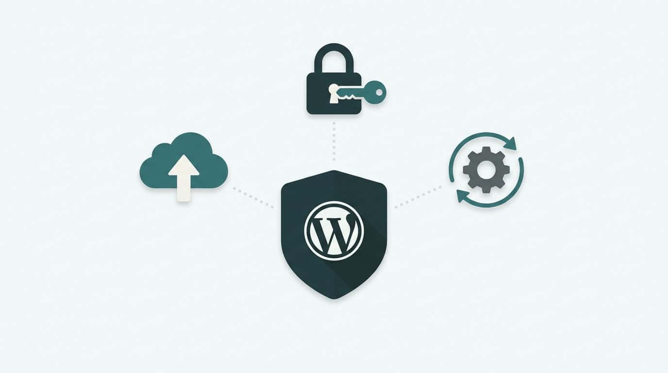 WordPress sikkerhetsoppdateringer og backup