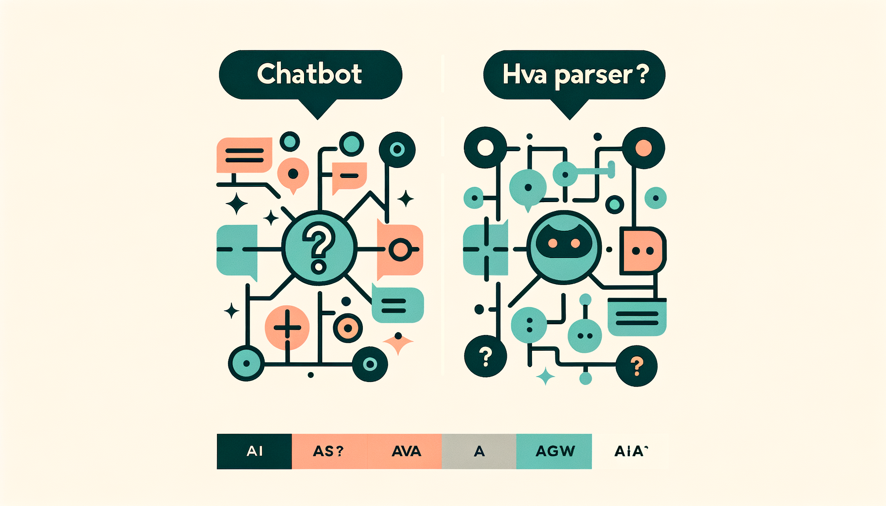 AI-agent vs chatbot side-by-side sammenligning hva passer din bedrift